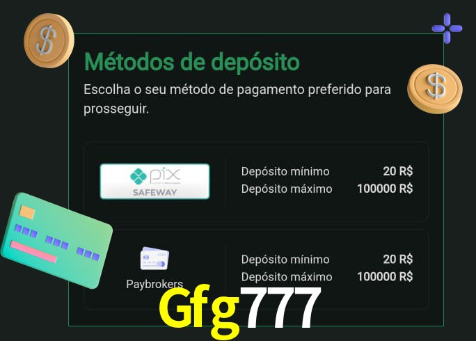 O cassino Gfg777 oferece uma grande variedade de métodos de pagamento
